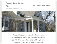 Tablet Screenshot of boxxarchitect.com